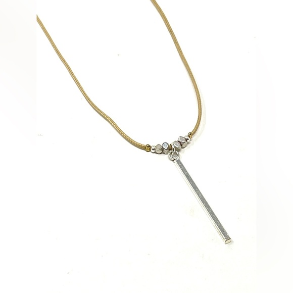 New Free People x Nakamol Bohemian Layered Beaded Stone Necklace - Picture 4 of 6